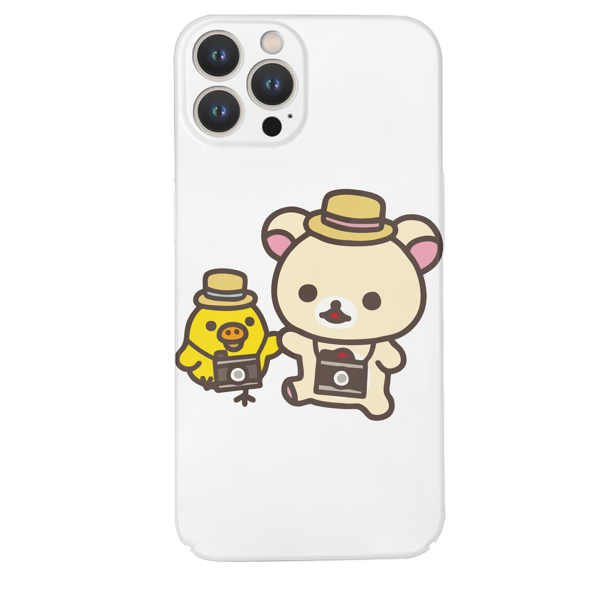 （画像用） リラックマ リラックマ キイロイトリ Rilakkuma Korilakkuma Kiiroitori 【iPhone 14シリーズ対応】ハードケース